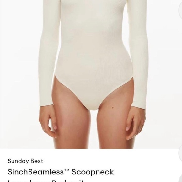 SinchSeamless™ Scoopneck rubbed Longsleeve Bodysuit from Aritzia size small - Picture 2 of 6
